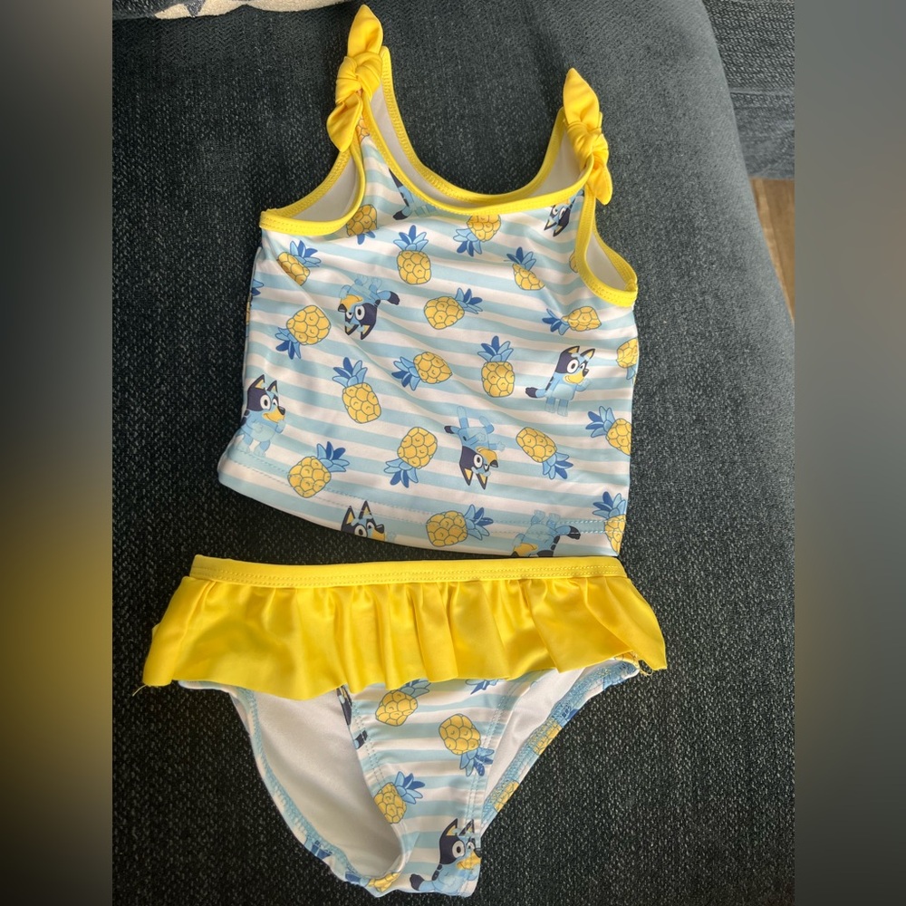 Bluey 2 Piece Swimsuit Toddler Size 2T